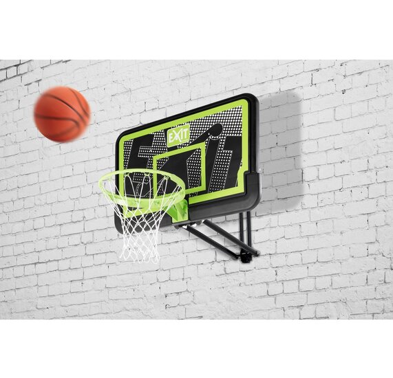 EXIT Galaxy basketbalbord voor muurmontage met dunkring - black edition