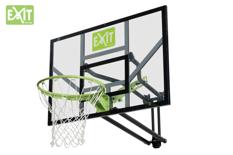 EXIT Galaxy basketbalbord voor muurmontage - groen/zwart