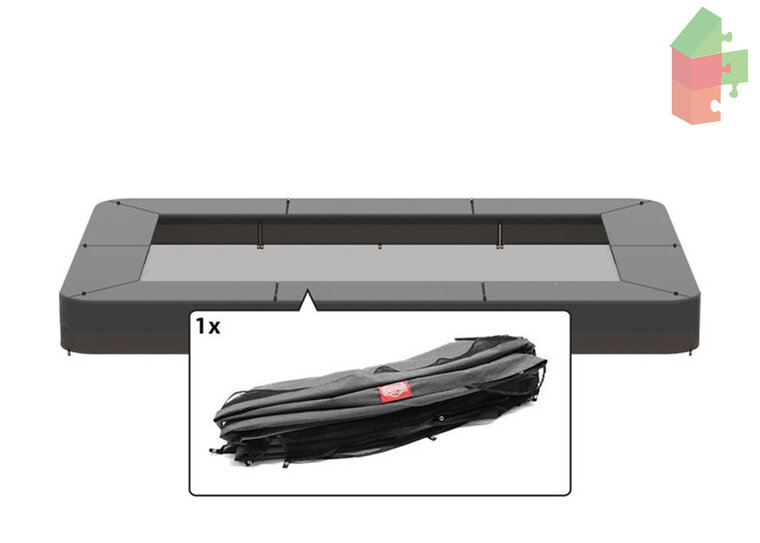 Berg Ultim Champion - Inground Beschermrand 330X220 Grijs