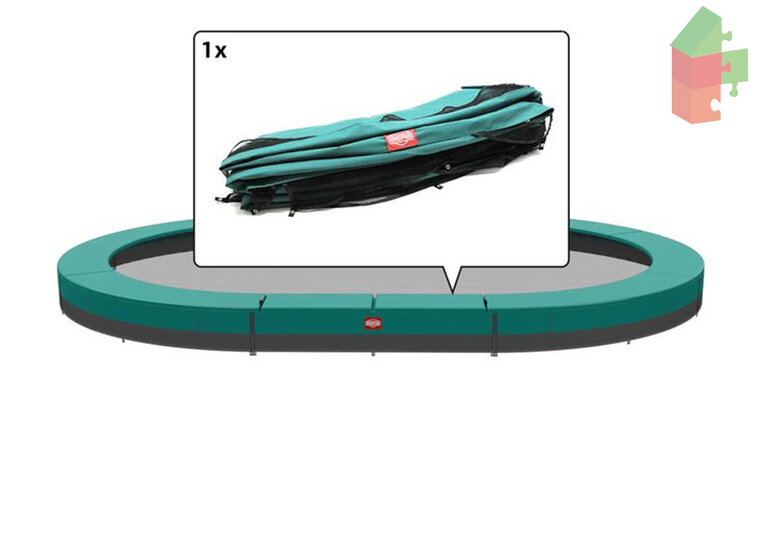Berg Grand Champion - Inground Beschermrand 470X310 Groen