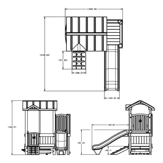 Step2 Woodland Adventure Playhouse &amp; Slide