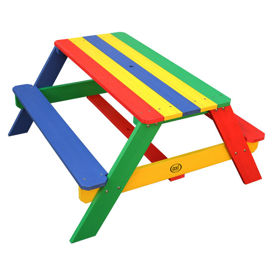 AXI Nick Picknicktafel Regenboog - Parasol Regenboog