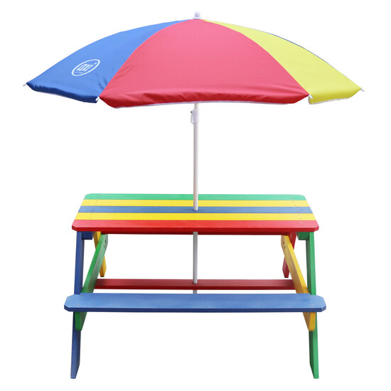 AXI Nick Picknicktafel Regenboog - Parasol Regenboog