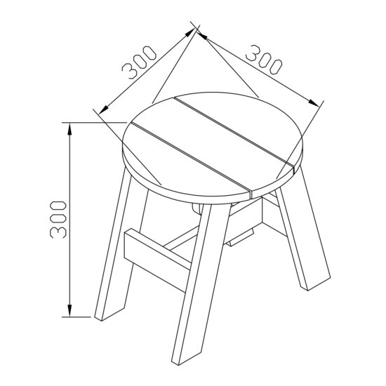 AXI 2-delig Picknick Krukjes Set Rond Grijs/wit