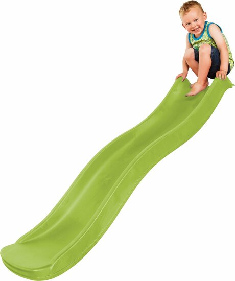 Glijbaan 175 cm met wateraansluiting voor speeltoren 90 cm - groen