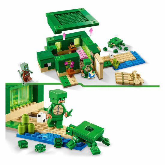 LEGO Minecraft 21254 Het Schildpadstrandhuis