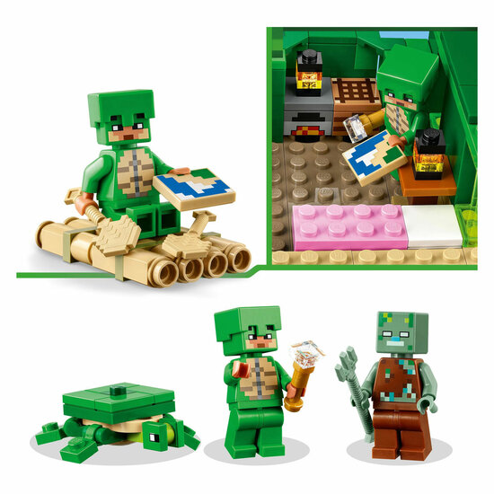 LEGO Minecraft 21254 Het Schildpadstrandhuis