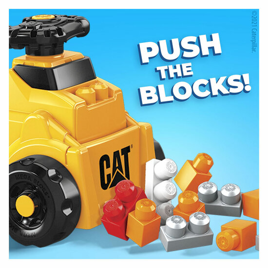 Mega Bloks CAT Build n Play Loopauto met Blokken