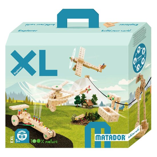 Matador Explorer XL Constructieset Hout, 902dlg.