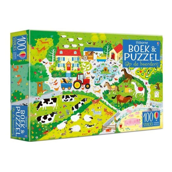 Boek en Puzzel Op de Boerderij