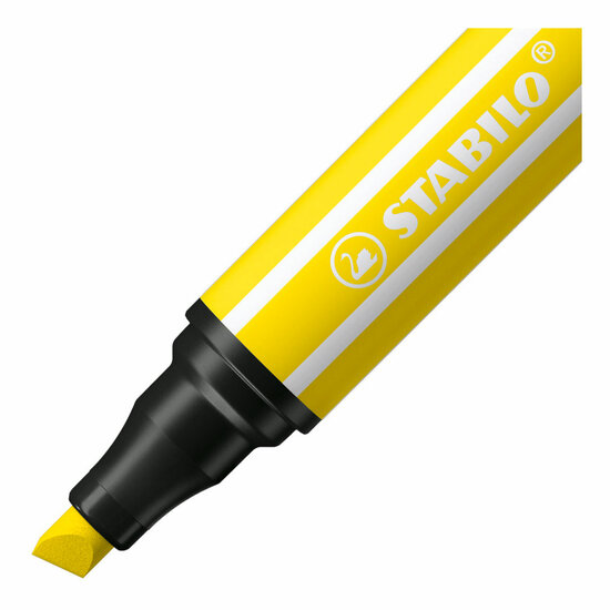 STABILO Pen 68 MAX ARTY - Viltstift Met Dikke Beitelpuntetui - 24 Kleuren