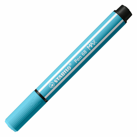 STABILO Pen 68 MAX ARTY - Viltstift Met Dikke Beitelpuntetui, 12 Kleuren