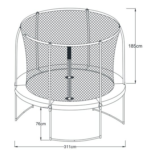 Boston Trampoline 10ft - Inground &amp; onground - Groen