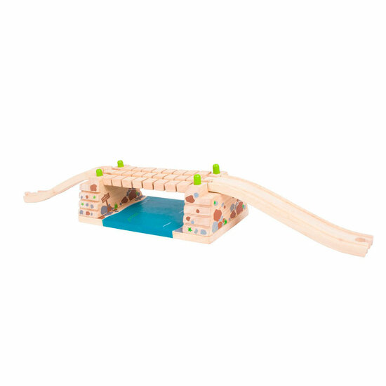 Bigjigs Houten Rails - Ratelbrug