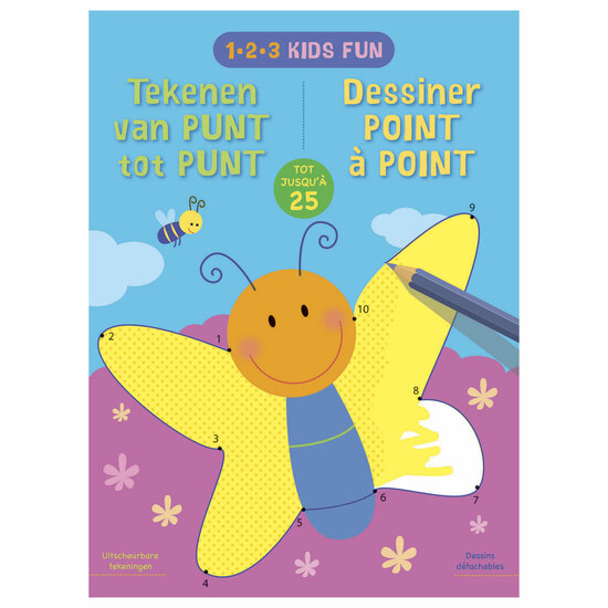 1-2-3 Kids Fun - Tekenen van punt tot punt (tot 25)