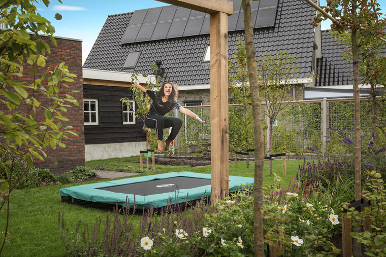 Trampoline Berg Ultim Rechthoek Favorit Inground 280X190 Green