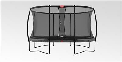 BERG trampoline Grand Ovaal Champion Regular 520X350 Grijs + Safety Net DLX XL