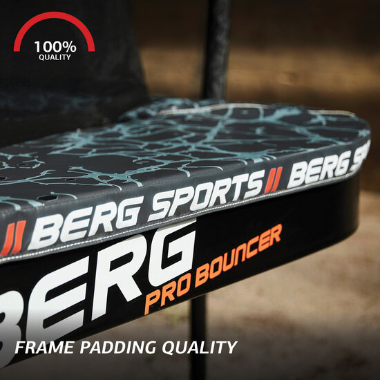 BERG Ultim Rechthoek Pro Bouncer FlatGround 500X300 + Safety Net DLX XL
