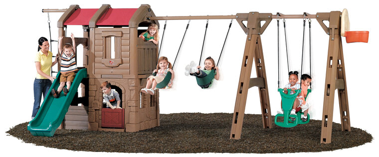 (Niet beschikbaar) Step2 Naturally Playful Adventure Lodge Play Center w/Glider