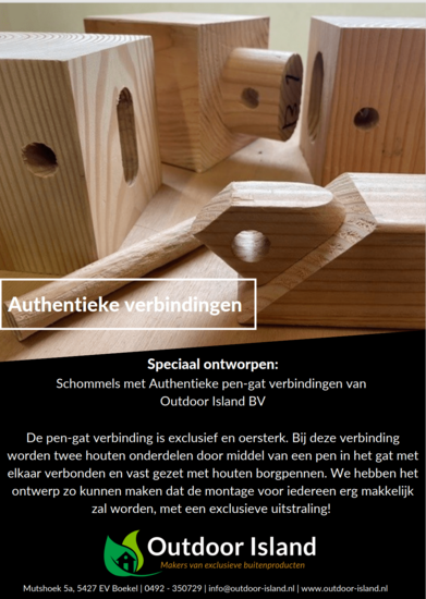 Houten Authentieke dubbele Schommel Baloo Douglas - 600cm