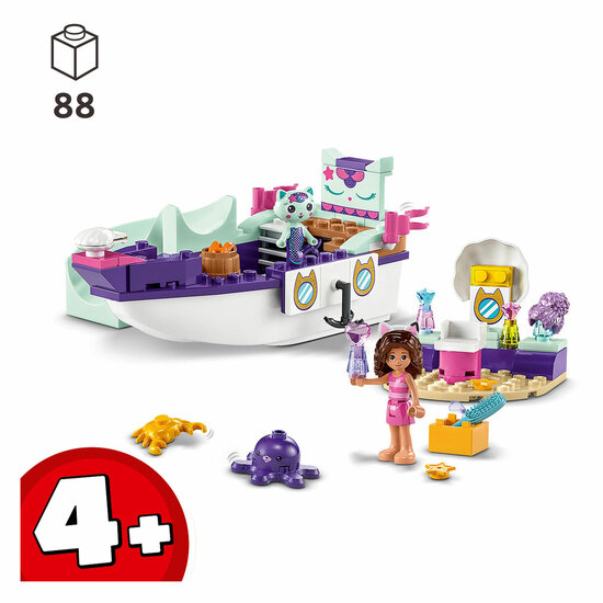 LEGO Gabby&#039;s Poppenhuis 10786 Vertroetelschip van Gabby en M