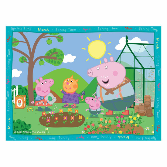 Peppa Pig Seizoenen Puzzel, 4in1