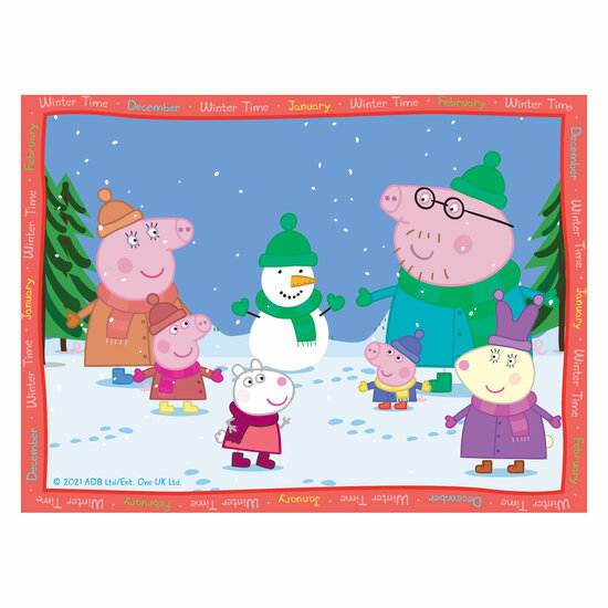 Peppa Pig Seizoenen Puzzel, 4in1