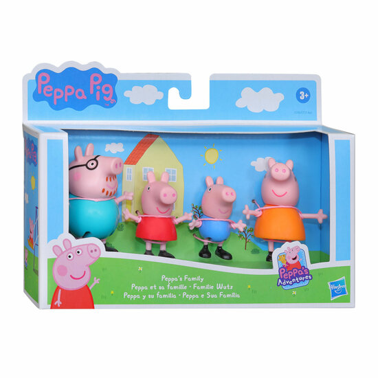 Hasbro Peppa Pig Peppa&#039;s Familie 4 klassieke figuren