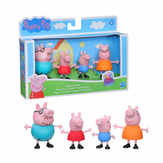 Hasbro Peppa Pig Peppa&#039;s Familie 4 klassieke figuren