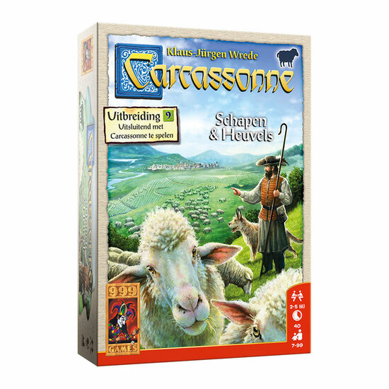 Carcassonne: Schapen &amp; Heuvels Uitbreiding Bordspel