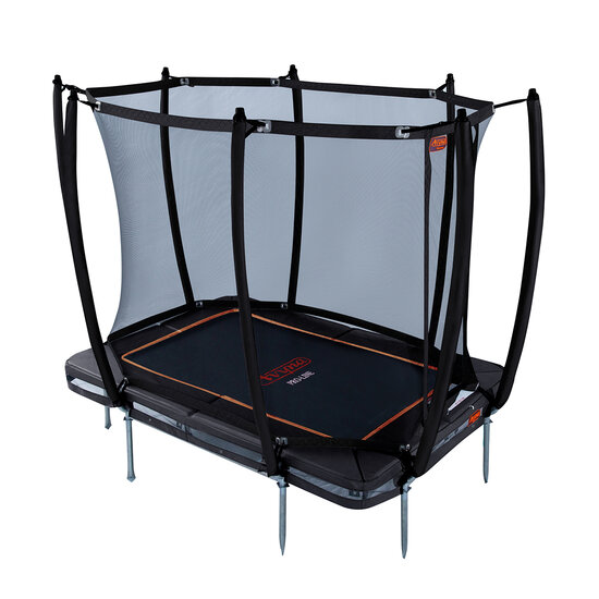 Avyna Trampoline InGround 275x190 (213) met net &ndash; Zwart