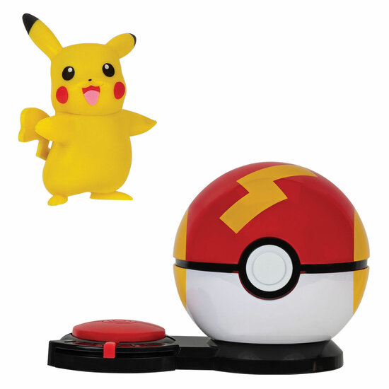 Pok&eacute;mon Surprise Attack Game Speelset - Pikachu Fast Ball Vs Treecko Heal Ball