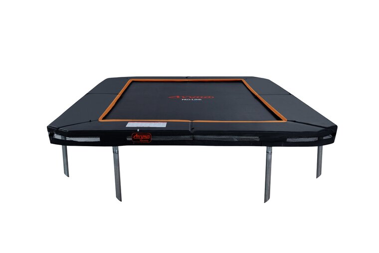 Avyna Trampoline InGround 380x255 (238) met net &ndash; Zwart