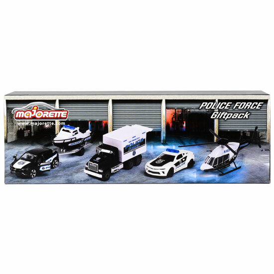 Majorette Police Force Auto&#039;s Giftpack, 4st.