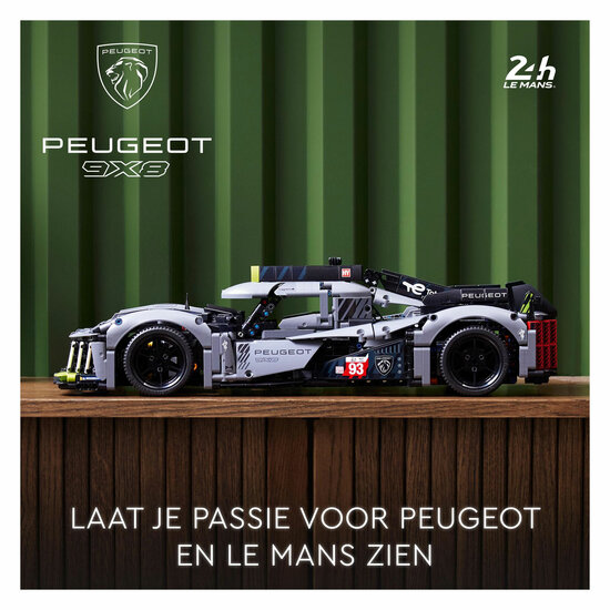 LEGO Technic 42156 Peugeot 9x8 24 Le Mans Hybrid Hypercar Au