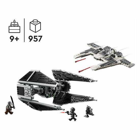 LEGO Star Wars 75348 Mandalorian Fang Fighter vs. TIE Interc