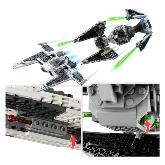 LEGO Star Wars 75348 Mandalorian Fang Fighter vs. TIE Interc