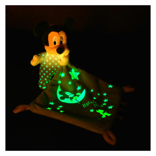 Disney Mickey Mouse Glow in the Dark Doudou Starry Knuffeldoek