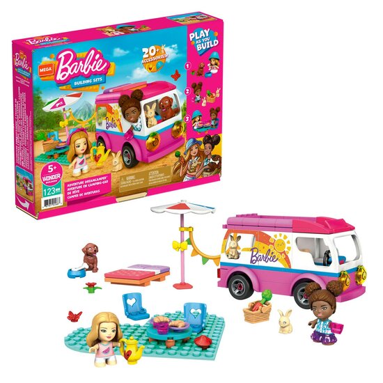 Mega Construx Barbie Bouwset - Avontuurlijke Droomcamper