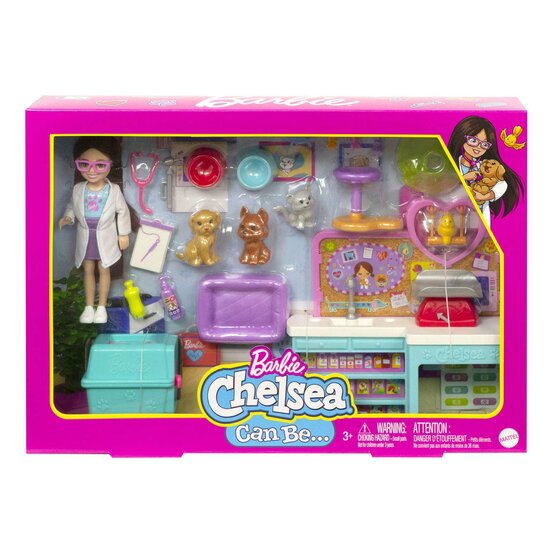 Barbie Chelsea Pop Dierenarts Speelset
