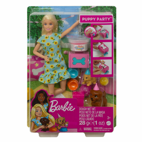Barbie Puppy Feestje - Blond