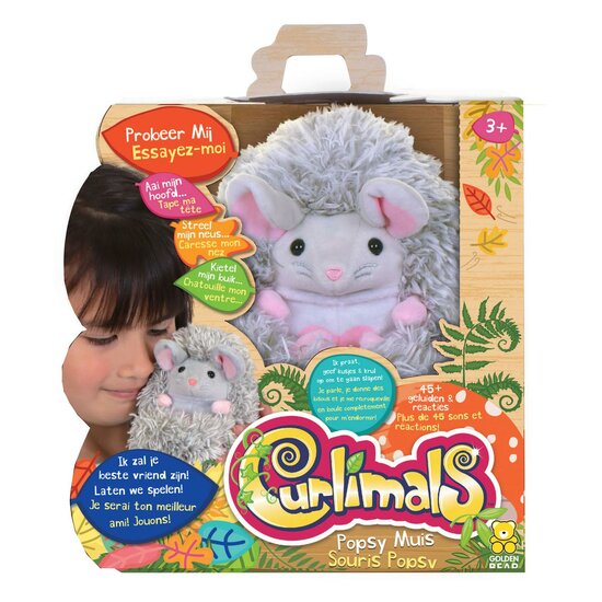 Gear2Play Curlimals Popsy the Mouse Interactieve Knuffel