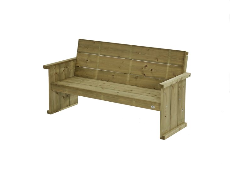 Houten Bank Lisse 3-zits, 170cm