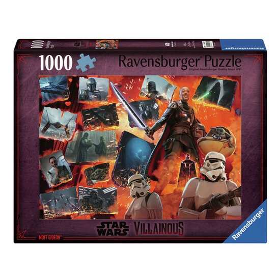 Legpuzzel Star Wars Villainous Moff Gideon, 1000st.