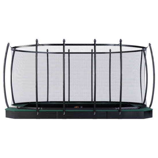 Avyna Trampoline FlatLevel 520x305 (352) met net | Groen