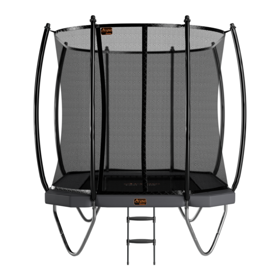 Avyna Trampoline Opbouw 340x240 (234) met net &ndash; Grijs