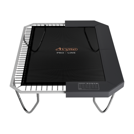 Avyna Trampoline Opbouw 305x225 (223) met net &ndash; Grijs