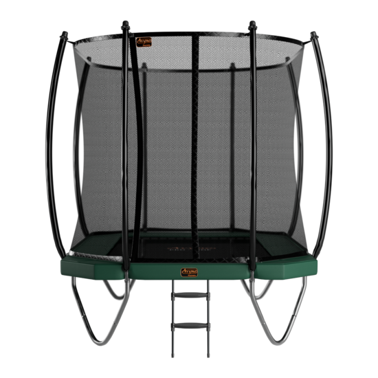 Avyna Trampoline Opbouw 305x225 (223) met net &ndash; Groen