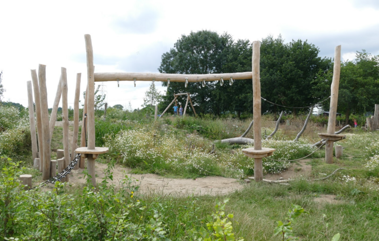 Robinia Speelstructuur voor openbaar gebruik 650cm x 270cm