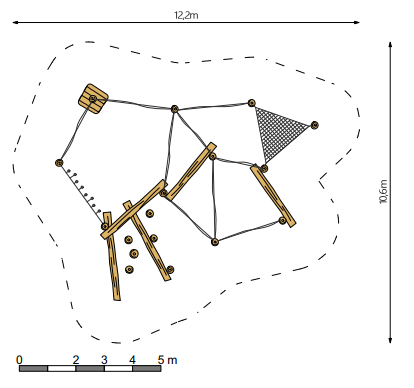 Robinia Speelcombinatie voor openbaar gebruik 920cm x 760cm